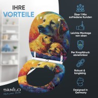 Soft Close Toilet Seat with Quick Release Snuggle