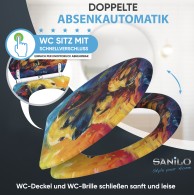 Soft Close Toilet Seat with Quick Release Snuggle