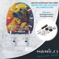 Soft Close Toilet Seat with Quick Release Snuggle