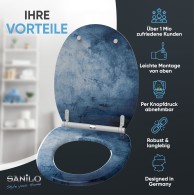 Soft Close Toilet Seat with Quick Release Solium