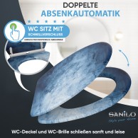 Soft Close Toilet Seat with Quick Release Solium