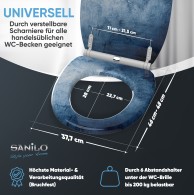 Soft Close Toilet Seat with Quick Release Solium