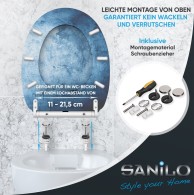 Soft Close Toilet Seat with Quick Release Solium