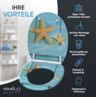 WC-Sitz mit Absenkautomatik Starfish