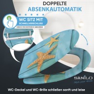 WC-Sitz mit Absenkautomatik Starfish