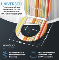 Soft Close Toilet Seat with Quick Release Starstripes