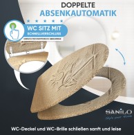 Soft Close Toilet Seat with Quick Release Sunshine