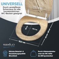 Soft Close Toilet Seat with Quick Release Sunshine