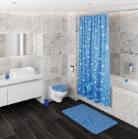 WC-Sitz mit Absenkautomatik Tautropfen Blau