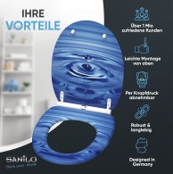 Soft Close Toilet Seat with Quick Release Waterdrop