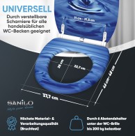 Soft Close Toilet Seat with Quick Release Waterdrop