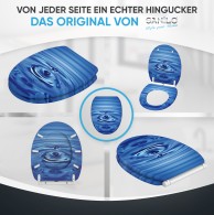 Soft Close Toilet Seat with Quick Release Waterdrop
