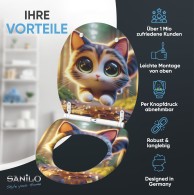 Soft Close Toilet Seat with Quick Release Twinky