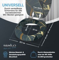 Soft Close Toilet Seat Monstera