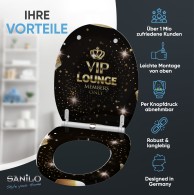 Soft Close Toilet Seat with Quick Release VIP Lounge