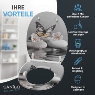 Soft Close Toilet Seat with Quick Release Vanesa