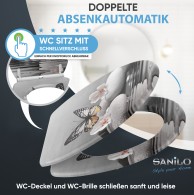Soft Close Toilet Seat with Quick Release Vanesa