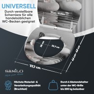 Soft Close Toilet Seat with Quick Release Vanesa