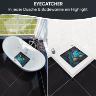 Bath Mat Marble Cobalt 53 x 53 cm