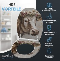 Soft Close Toilet Seat with Quick Release Berta