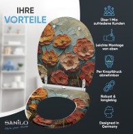 Soft Close Toilet Seat with Quick Release Florum