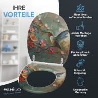 Soft Close Toilet Seat with Quick Release Petalo