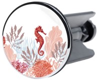 Wash Basin Plug Marble Cobalt