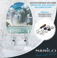 Soft Close Toilet Seat with Quick Release Waterfall
