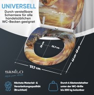 Soft Close Toilet Seat with Quick Release Wave