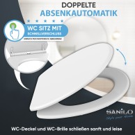 WC-Sitz mit Absenkautomatik Weiß