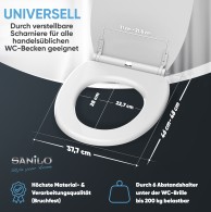 WC-Sitz mit Absenkautomatik Weiß