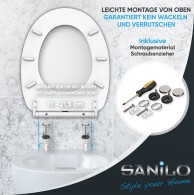 WC-Sitz mit Absenkautomatik Weiß