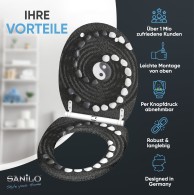 Soft Close Toilet Seat with Quick Release Yin Yang