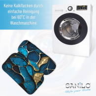 Bath Pillow Marble Cobalt