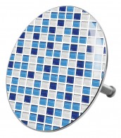 Bathtube Plug Mosaic Blue