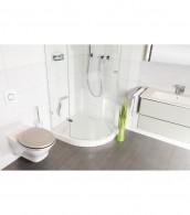 WC-Sitz Glitzer Silber