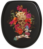 Soft Close Toilet Seat Marble Day of the Dead