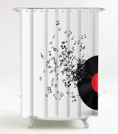 Shower Curtain Play Music 180 x 200 cm