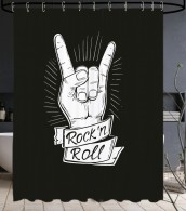 Shower Curtain Rock ’n’ Roll 180 x 200 cm