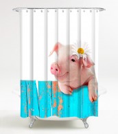 Shower Curtain Pig 180 x 200 cm