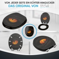Soft Close Toilet Seat Black Eye