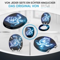 Soft Close Toilet Seat Glow Turtle