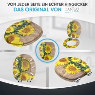 Soft Close Toilet Seat Sunflower