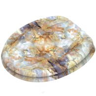Toilet Seat Marble brown