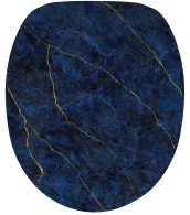 Soft Close Toilet Seat Marble Darkblue