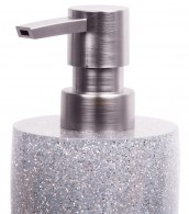 Soap Dispenser Glittering Silver