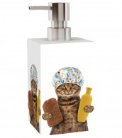 Soap Dispenser Shower Cat