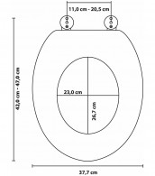 WC-Sitz mit Absenkautomatik Leopardenfell