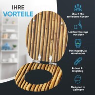 Soft Close Toilet Seat Bambusa