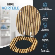 Soft Close Toilet Seat Bambusa